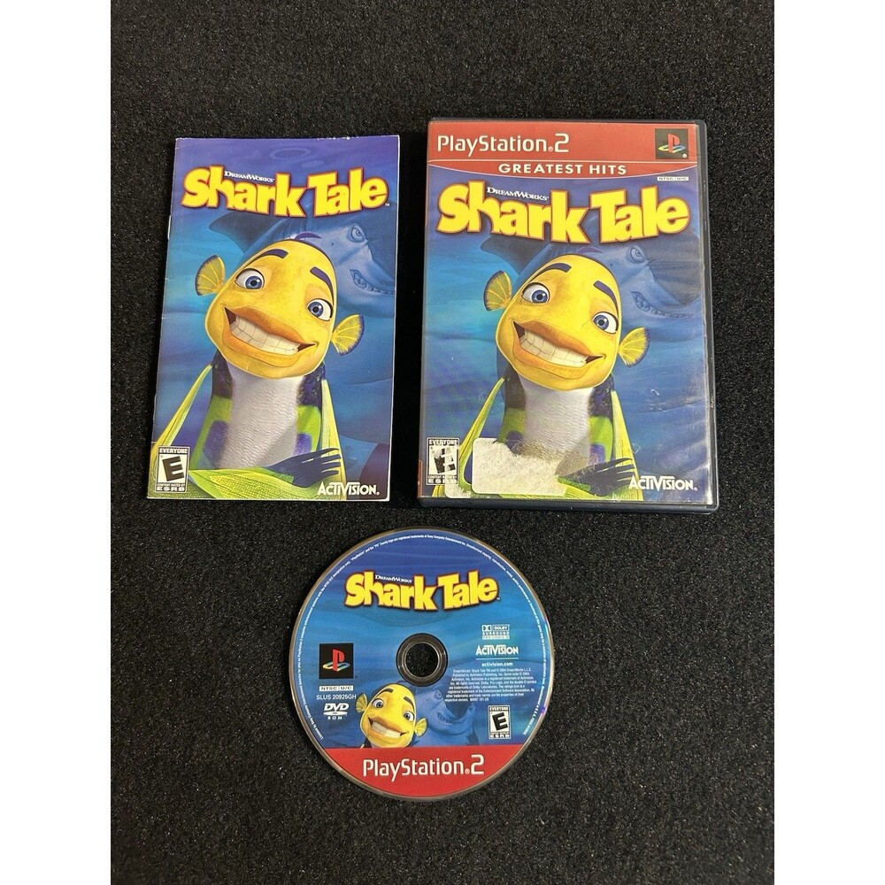 Shark Tale (Sony Playstation 2, PS2) Complete With Manual Fully Tested